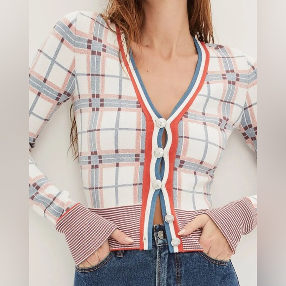 Veronica Beard Sweaters - NWT Veronica Beard Merle Cardigan Plaid